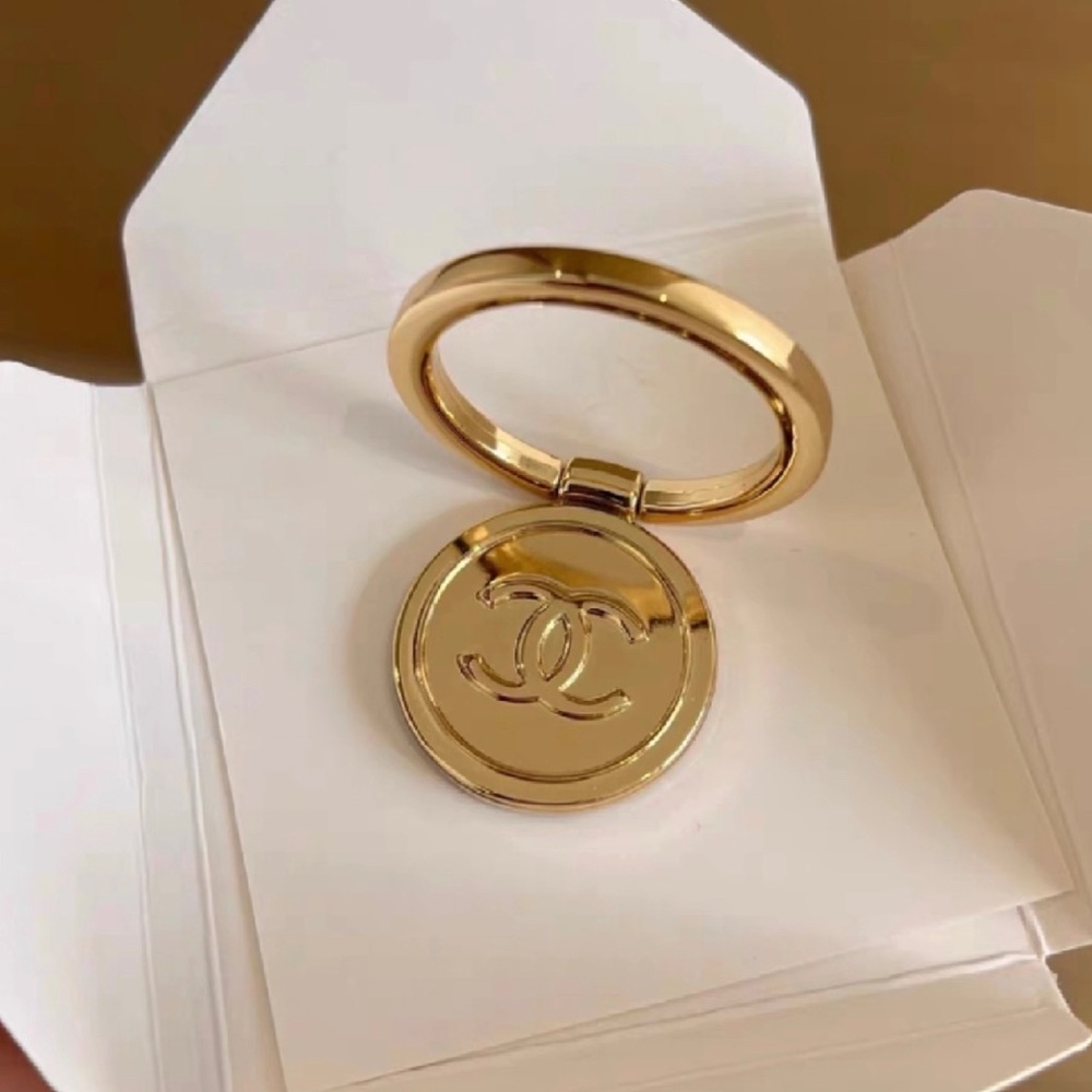 Chanel Gold Phone Holder